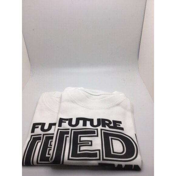 Future Jedi Twins Baby T-Shirt Twin Set - Baby Twins Gift - Baby Gift Twins 3-6m - Picture 2 of 4